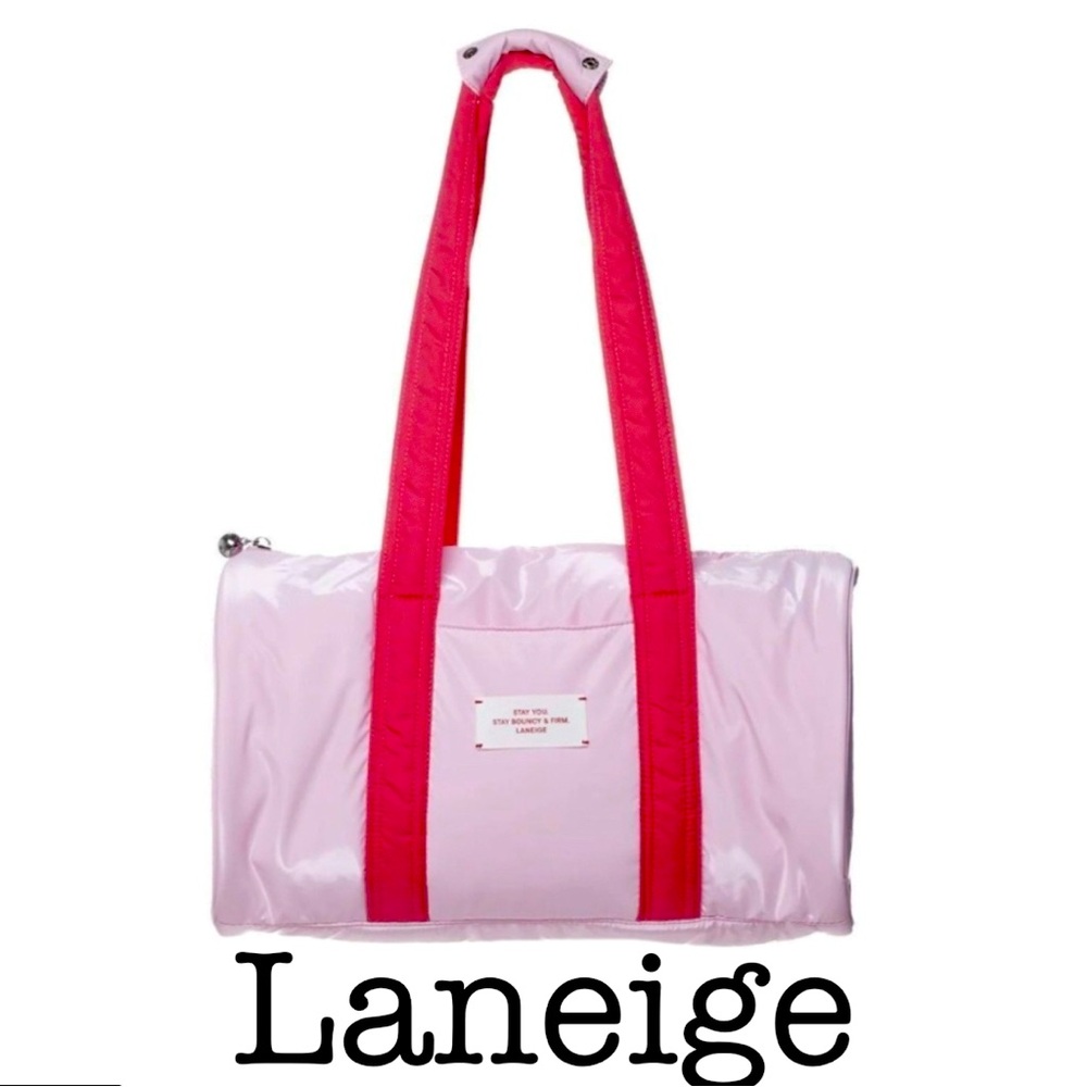 Laneige Pink Shinny Women's Gym Bag - Picture 1 of 11